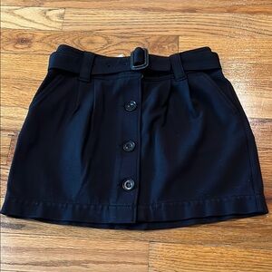 Burberry children girls girl’s Black Button-Up Skirt - adjustable waist